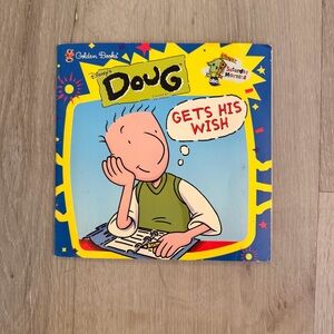 1999 vintage Disney Doug Gets His Wish golden book 📕